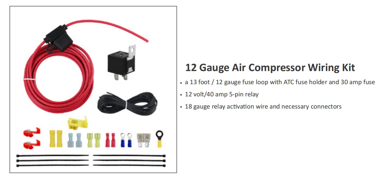 12 Gauge Air Compressor Wiring Kit