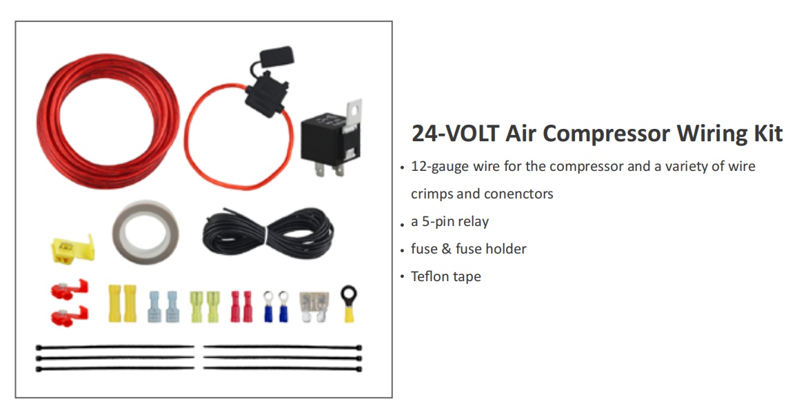 24-VOLT Air Compressor Wiring Kit