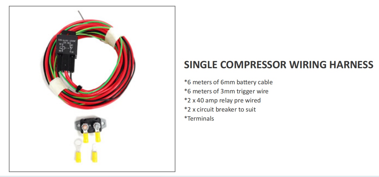 SINGLE COMPRESSOR WIRING HARNESS