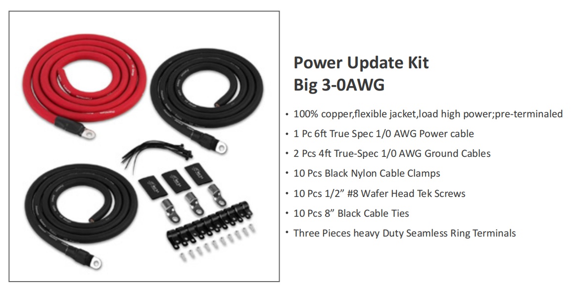 Power Update Kit Big 3-0AWG